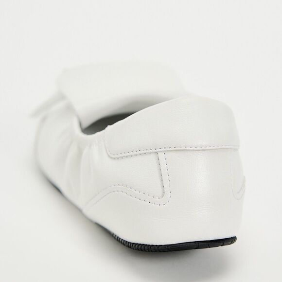 ZARA LACE-UP LOW HEEL LEATHER SHOES - Picture 3 of 16